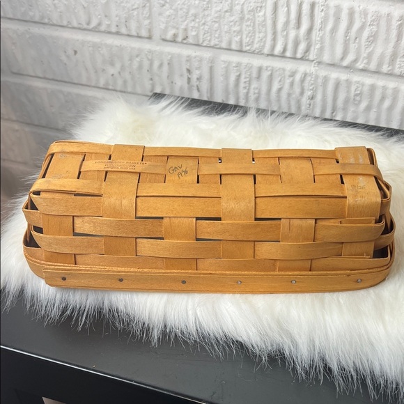 Longaberger Tan Woven Basket - Picture 2 of 4